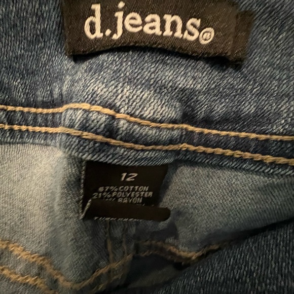 D jeans 3 button size 12 skinny leg - Picture 7 of 7